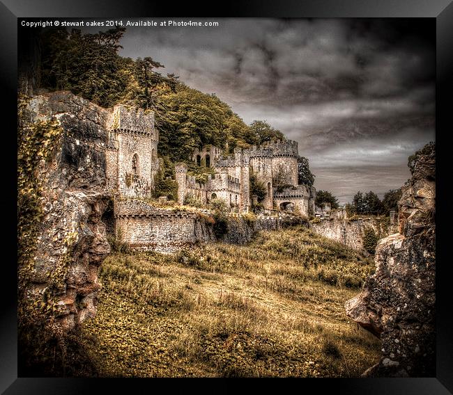 Gwrych Castle Collection 13 Framed Print by stewart oakes