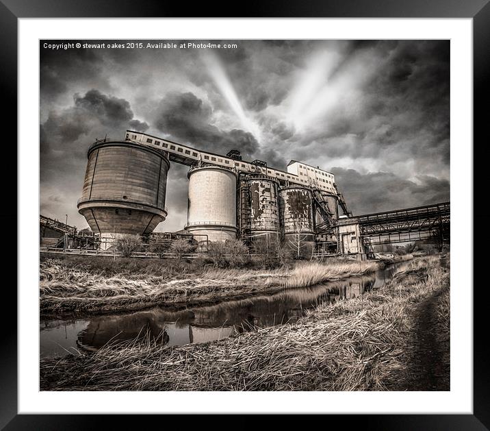 chemicals plant Framed Mounted Print by stewart oakes