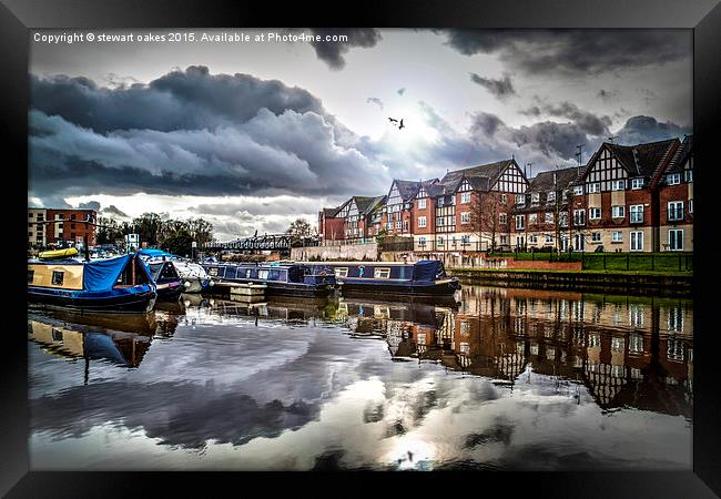Northwich Canals  Framed Print by stewart oakes