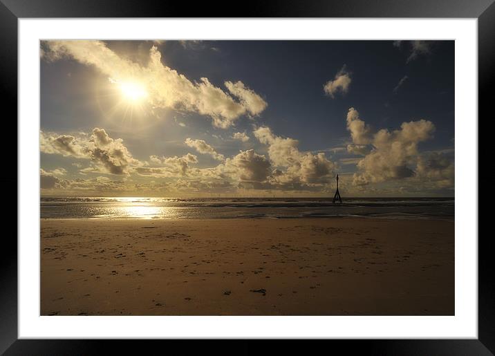 CROSBY BEACH Framed Mounted Print by Shaun Dickinson