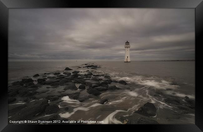 Perch Rock Lighthouse Framed Print by Shaun Dickinson