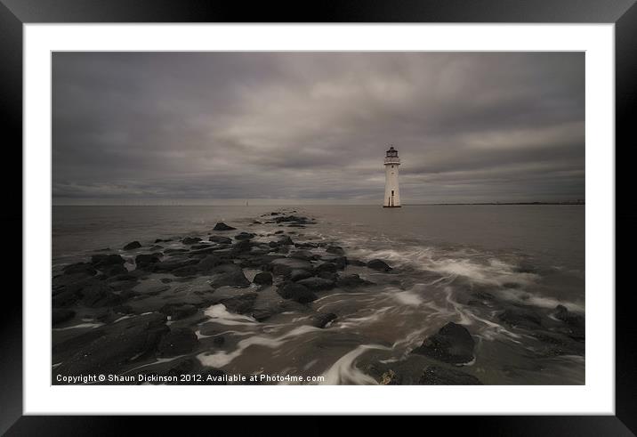 Perch Rock Lighthouse Framed Mounted Print by Shaun Dickinson