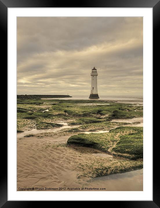 PERCH ROCK LIGHTHOUSE Framed Mounted Print by Shaun Dickinson