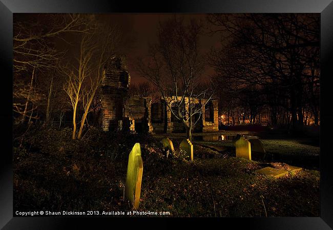 St Catherines Chapel Ruins Framed Print by Shaun Dickinson