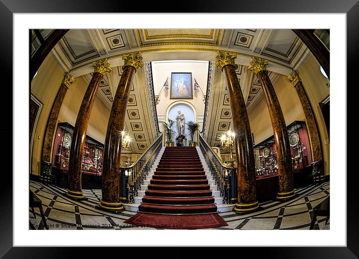 TOWN HALL INTERIOR Framed Mounted Print by Shaun Dickinson