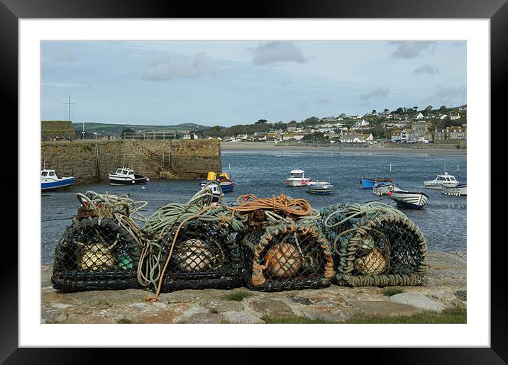 Pots from St Michaels Mount Framed Mounted Print by Philip Needham