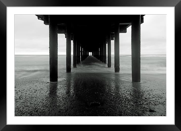 Under Southwold Pier Framed Mounted Print by Howie Marsh