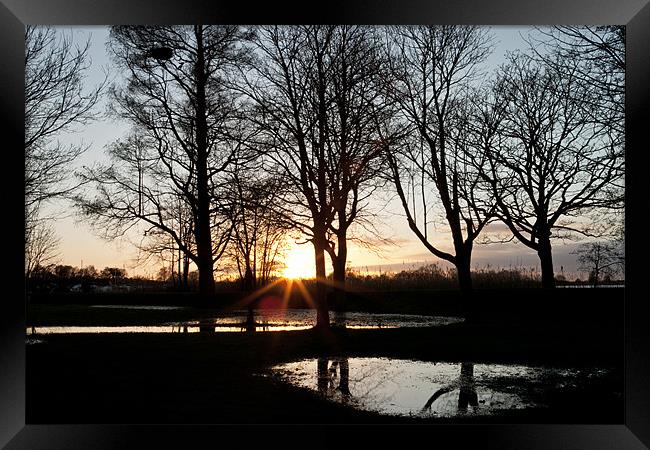 Winter Reflections Framed Print by Howie Marsh