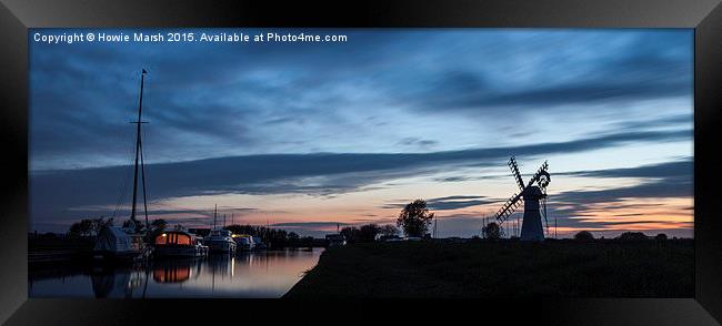  Thurne at Dusk Framed Print by Howie Marsh