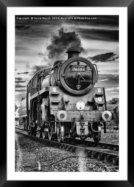 The Power of Steam Framed Mounted Print by Howie Marsh