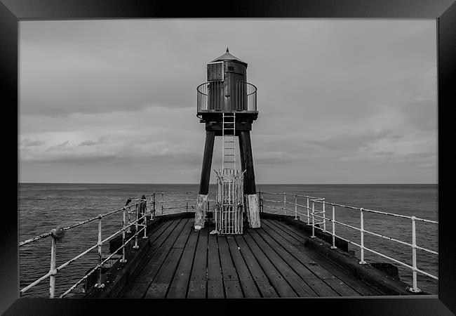Harbour beacon Framed Print by Andrew Rotherham