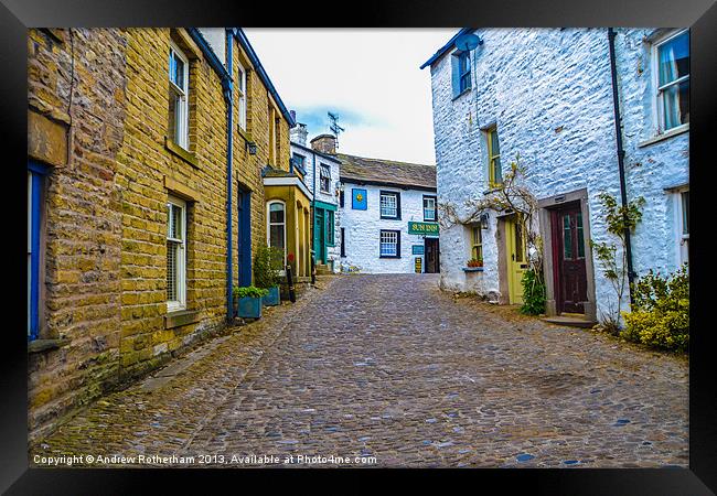 Dent High Street Framed Print by Andrew Rotherham