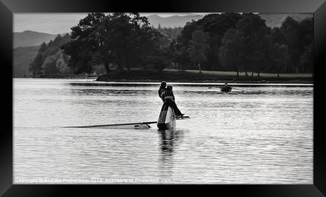 Having a Rest Framed Print by Andrew Rotherham