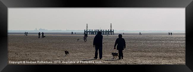 Walking the Dog Framed Print by Andrew Rotherham