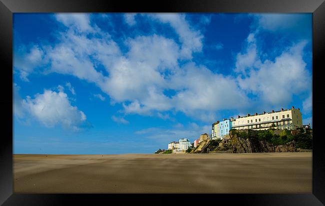 Tenby from the Sea Framed Print by Aly JJ Smith