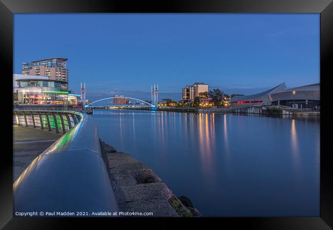 Salford Quays North Bay Framed Print by Paul Madden