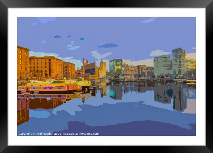 Salthouse Dock Liverpool Framed Mounted Print by Paul Madden