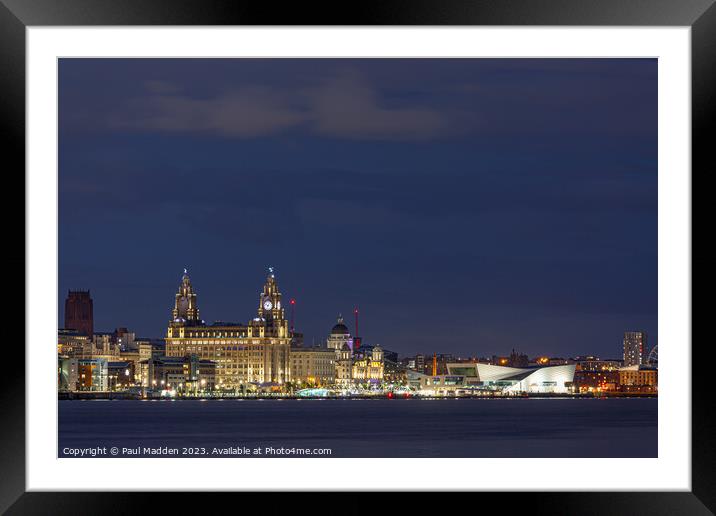 Liverpool Waterfront Framed Mounted Print by Paul Madden