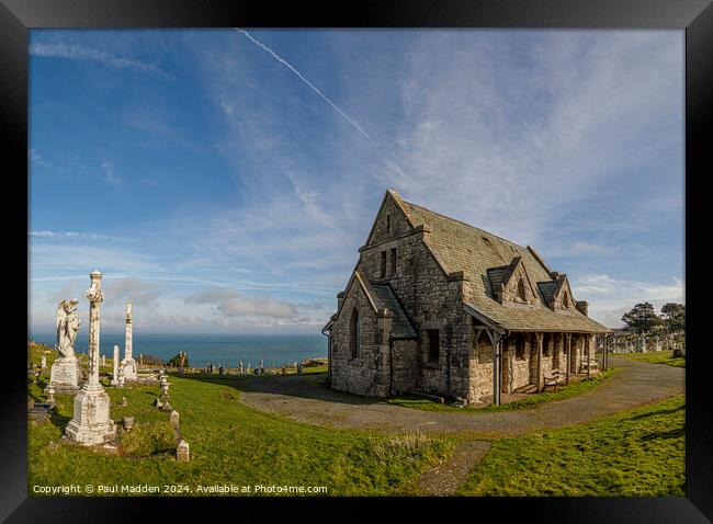 St Tudnos Church Great Orme Framed Print by Paul Madden