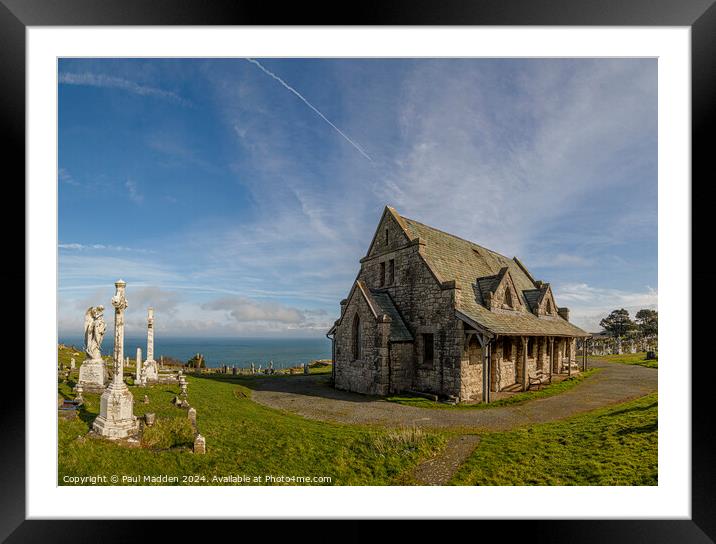 St Tudnos Church Great Orme Framed Mounted Print by Paul Madden