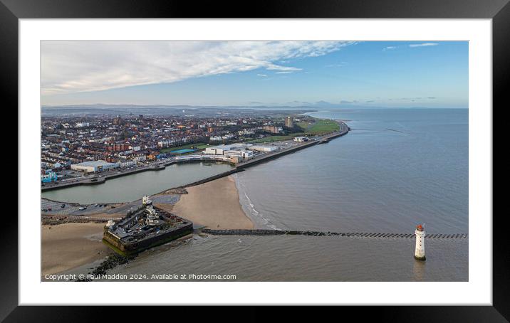 New Brighton Waterfront Framed Mounted Print by Paul Madden