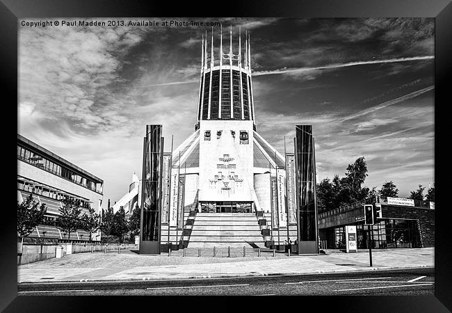 Liverpool metropolitan cathedral Framed Print by Paul Madden