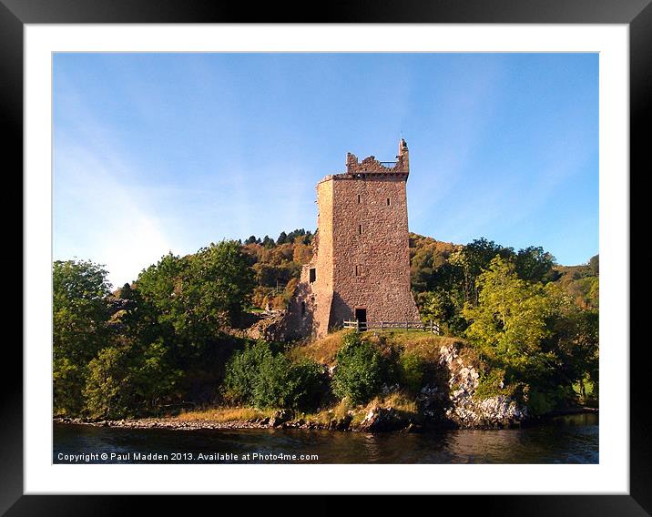 Urquhart Castle Loch Ness Framed Mounted Print by Paul Madden