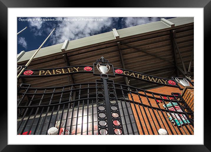 Paisley Gates - Anfield Framed Mounted Print by Paul Madden