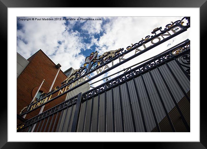 Shankly Gates - Anfield Framed Mounted Print by Paul Madden