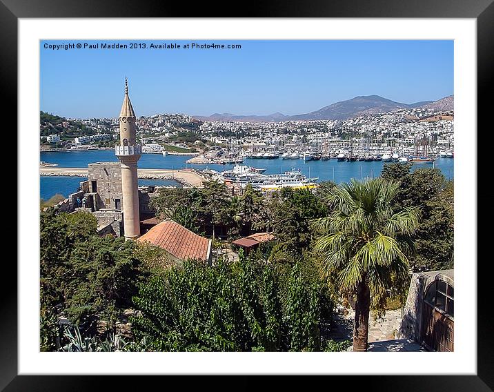 Bodrum, Turkey Framed Mounted Print by Paul Madden