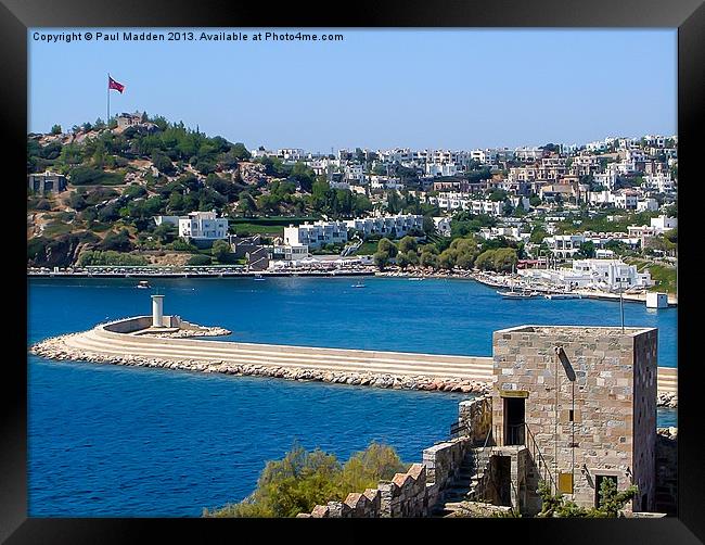 Bodrum in the morning Framed Print by Paul Madden