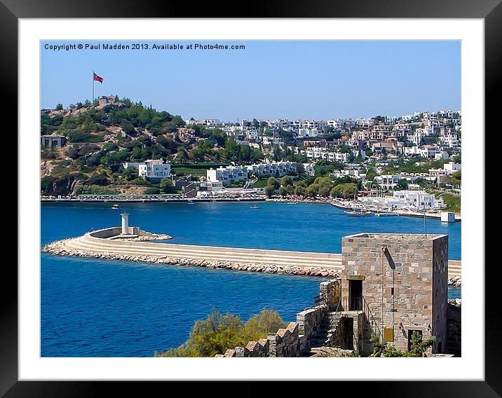 Bodrum in the morning Framed Mounted Print by Paul Madden