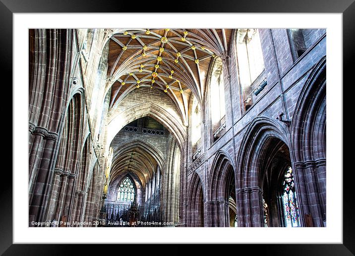 Chester Cathedral Interior Framed Mounted Print by Paul Madden