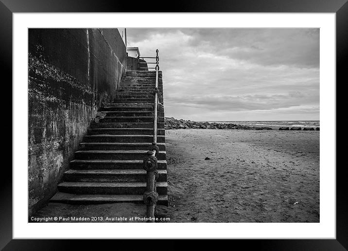 Wallasey Seafront Steps Framed Mounted Print by Paul Madden