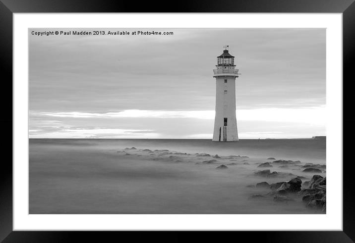 Fort Perch Rock lighthouse Framed Mounted Print by Paul Madden