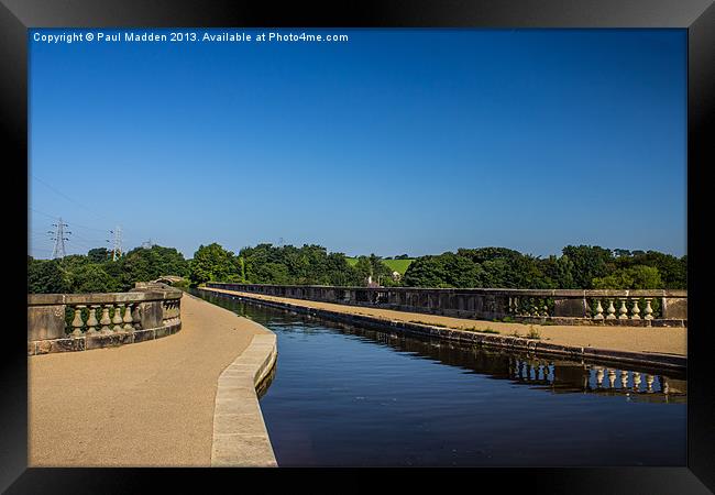 Lancaster Canal Aqueduct Framed Print by Paul Madden