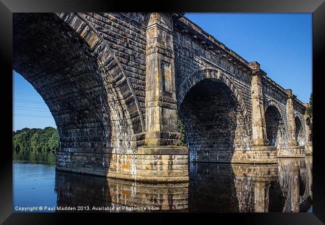 Aqueduct over the River Lune Framed Print by Paul Madden