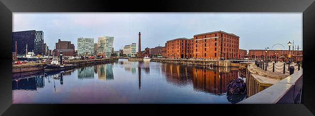 Canning Dock Panoramic Framed Print by Paul Madden