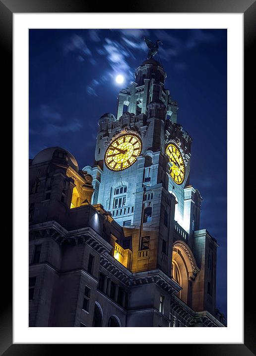 Top of the tower at Liverpool Framed Mounted Print by Paul Madden