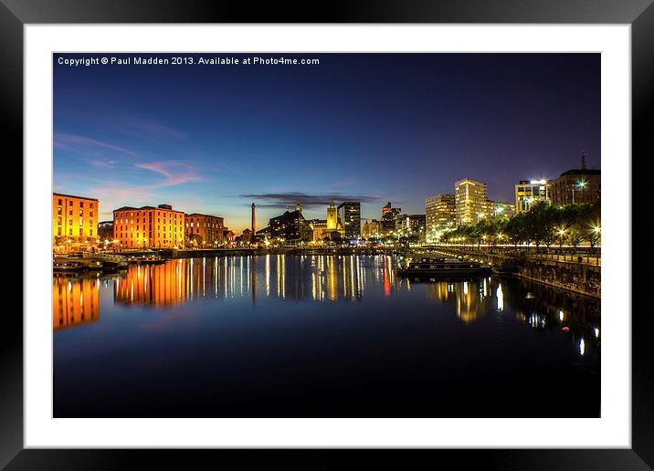Salthouse Dock Liverpool Framed Mounted Print by Paul Madden