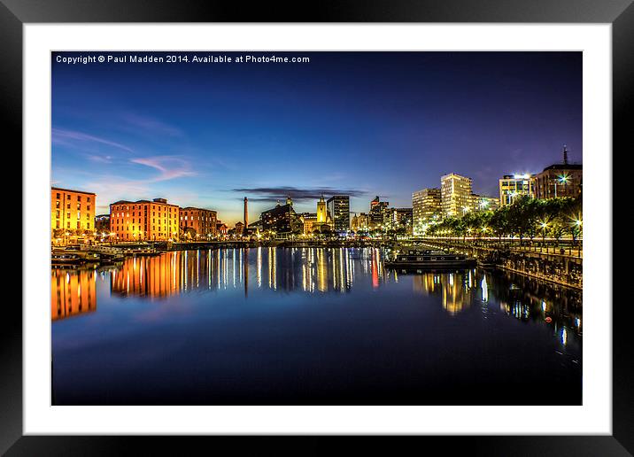 Salthouse Dock At Sundown Framed Mounted Print by Paul Madden