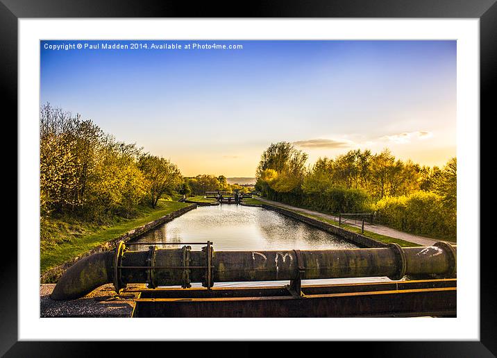 Top of the locks Framed Mounted Print by Paul Madden