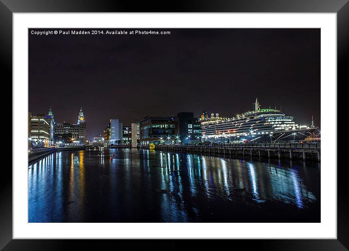 Queen Victoria from the Princes Dock Framed Mounted Print by Paul Madden
