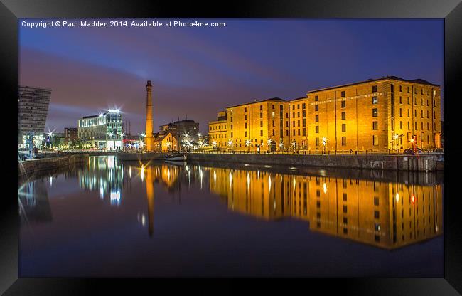 Canning Dock - Liverpool Framed Print by Paul Madden