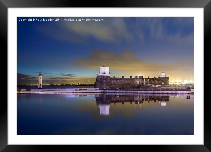 Fort Perch Rock - New Brighton Framed Mounted Print by Paul Madden