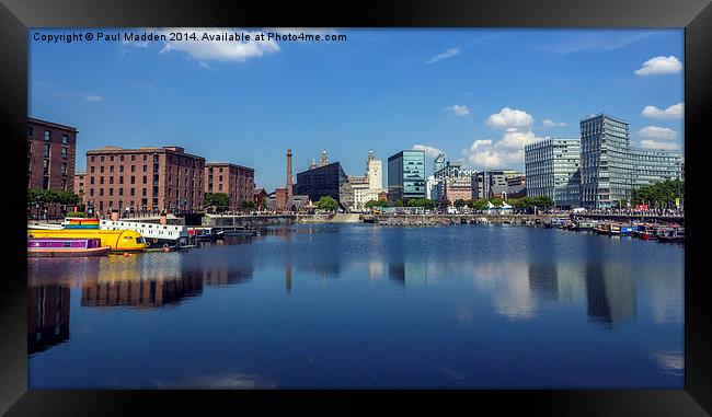  Salthouse Dock in the sunshine Framed Print by Paul Madden