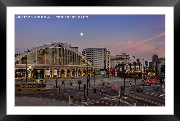 Lime Street Station Framed Mounted Print by Paul Madden
