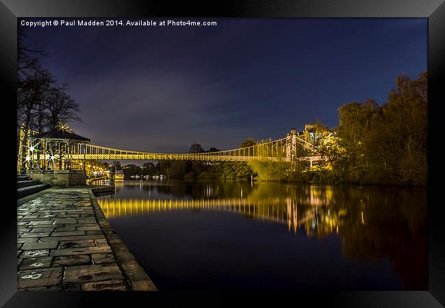 River Dee - Chester Framed Print by Paul Madden