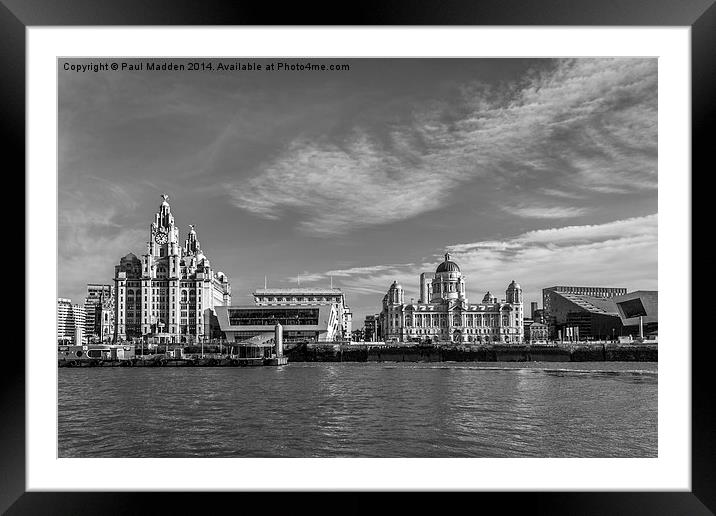 Liverpool waterfront Framed Mounted Print by Paul Madden