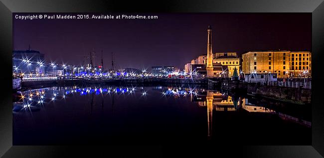 Canning Dock panorama Framed Print by Paul Madden